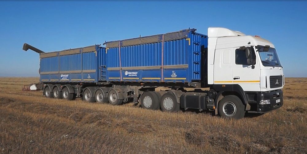 Российская техника на полях Казахстана