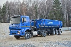 Сцепка тягач+полуприцеп весом всего 13,5 тонн!